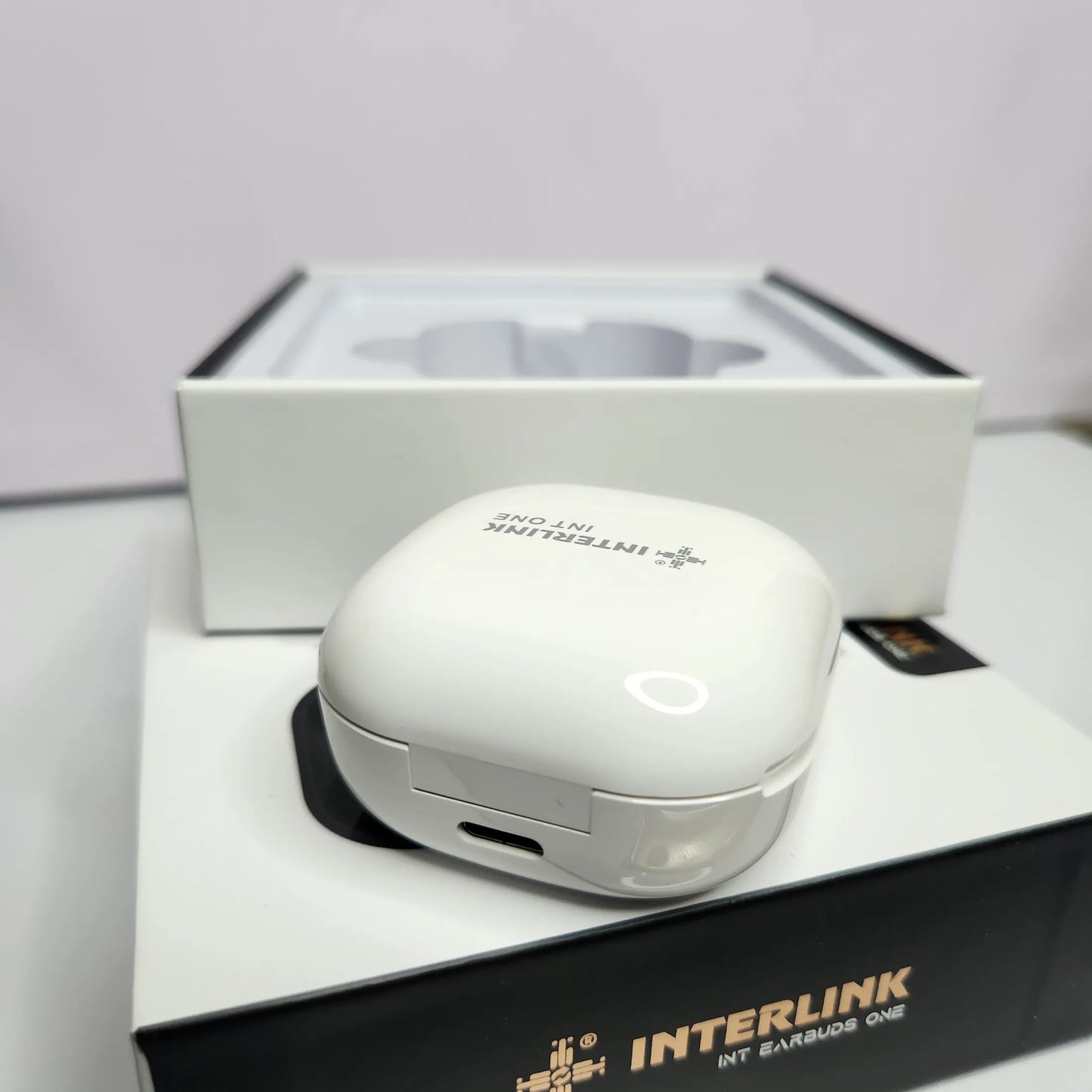 Interlink Earbuds One Wireless Bluetooth Earbuds – Inspired by Samsung Galaxy Buds 2 & Airpods | Premium Sound Quality | Active Noise Cancellation | Smart Touch Controls | Comfortable In-Ear Fit Like Airdots | Compact Charging Case | Long Battery Life