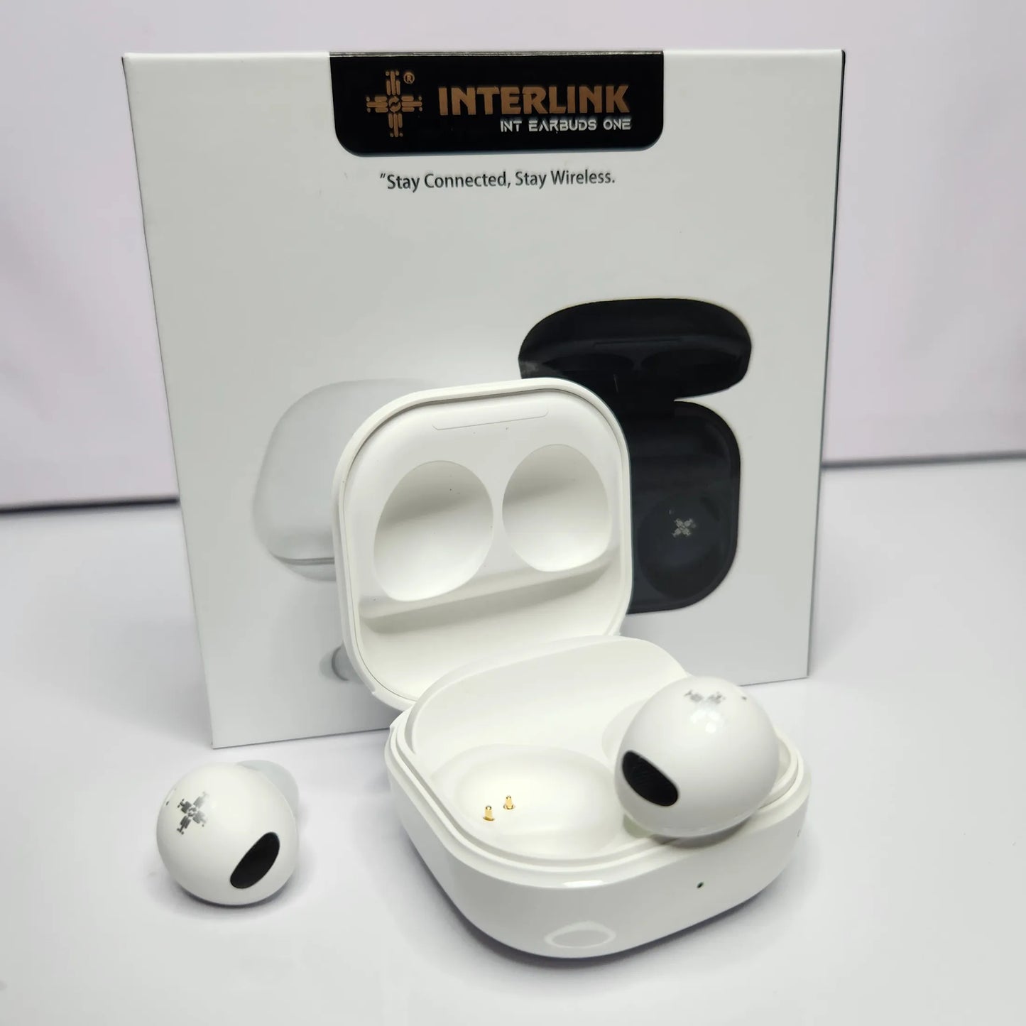Interlink Earbuds One Wireless Bluetooth Earbuds – Inspired by Samsung Galaxy Buds 2 & Airpods | Premium Sound Quality | Active Noise Cancellation | Smart Touch Controls | Comfortable In-Ear Fit Like Airdots | Compact Charging Case | Long Battery Life